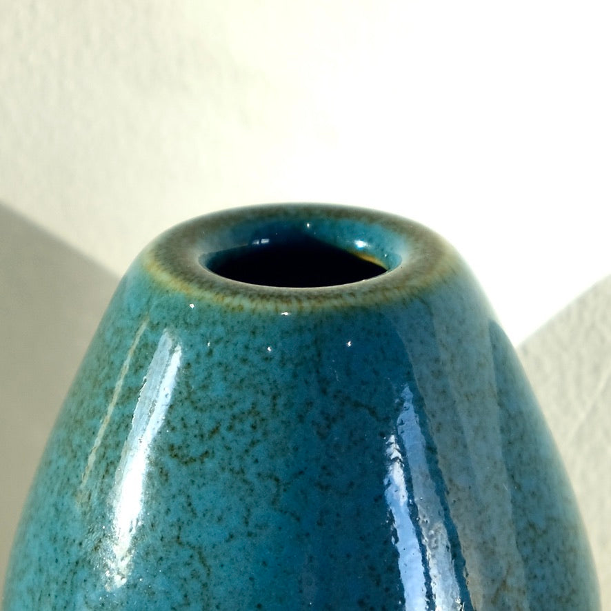 Samurai Blue Ceramic Matcha Whisk Holder Chasen Stand