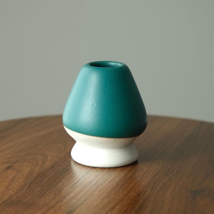 Fuji Green Ceramic Matcha Whisk Holder Chasen Stand