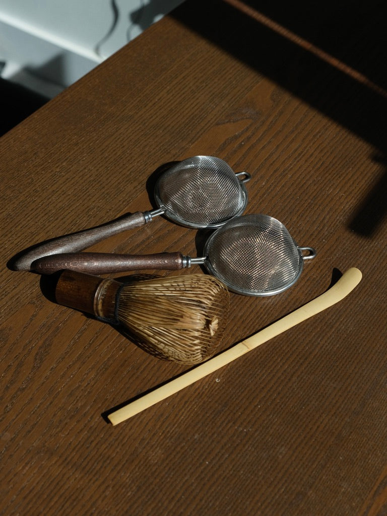 Matcha Sifter Fine Mesh Matcha Strainer Japanese Tea Sieve with Wooden Handle