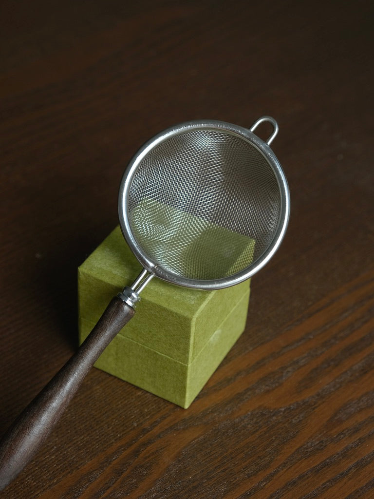 Matcha Sifter Fine Mesh Matcha Strainer Japanese Tea Sieve with Wooden Handle