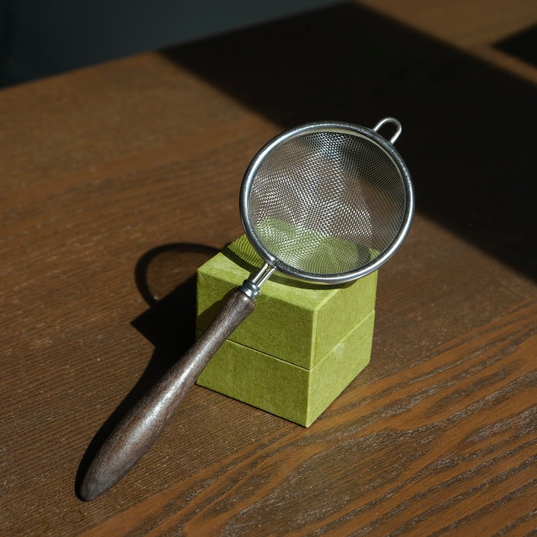 Matcha Sifter Fine Mesh Matcha Strainer Japanese Tea Sieve with Wooden Handle