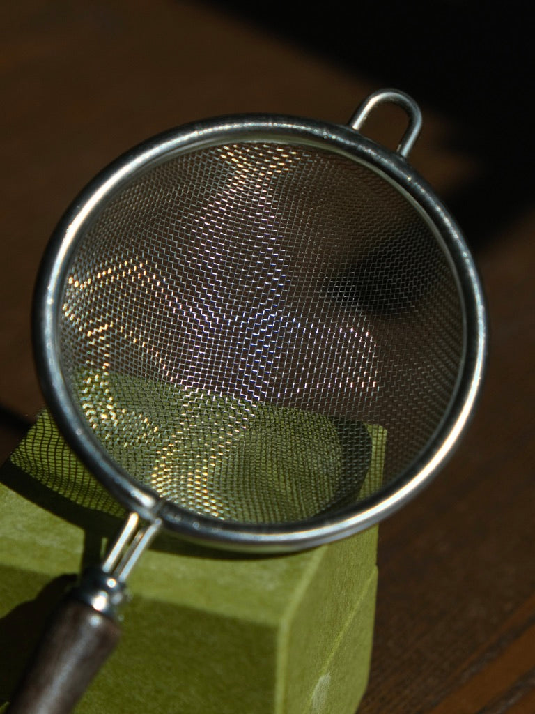Matcha Sifter Fine Mesh Matcha Strainer Japanese Tea Sieve with Wooden Handle