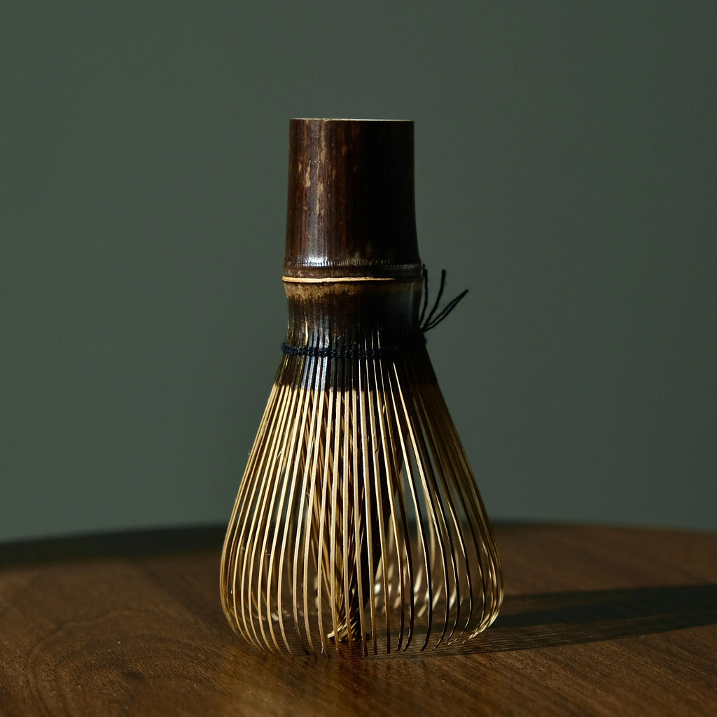 Purple Bamboo Matcha Whisk Shin Chasen Handmade Japanese Tea Ceremony Bamboo Whisk
